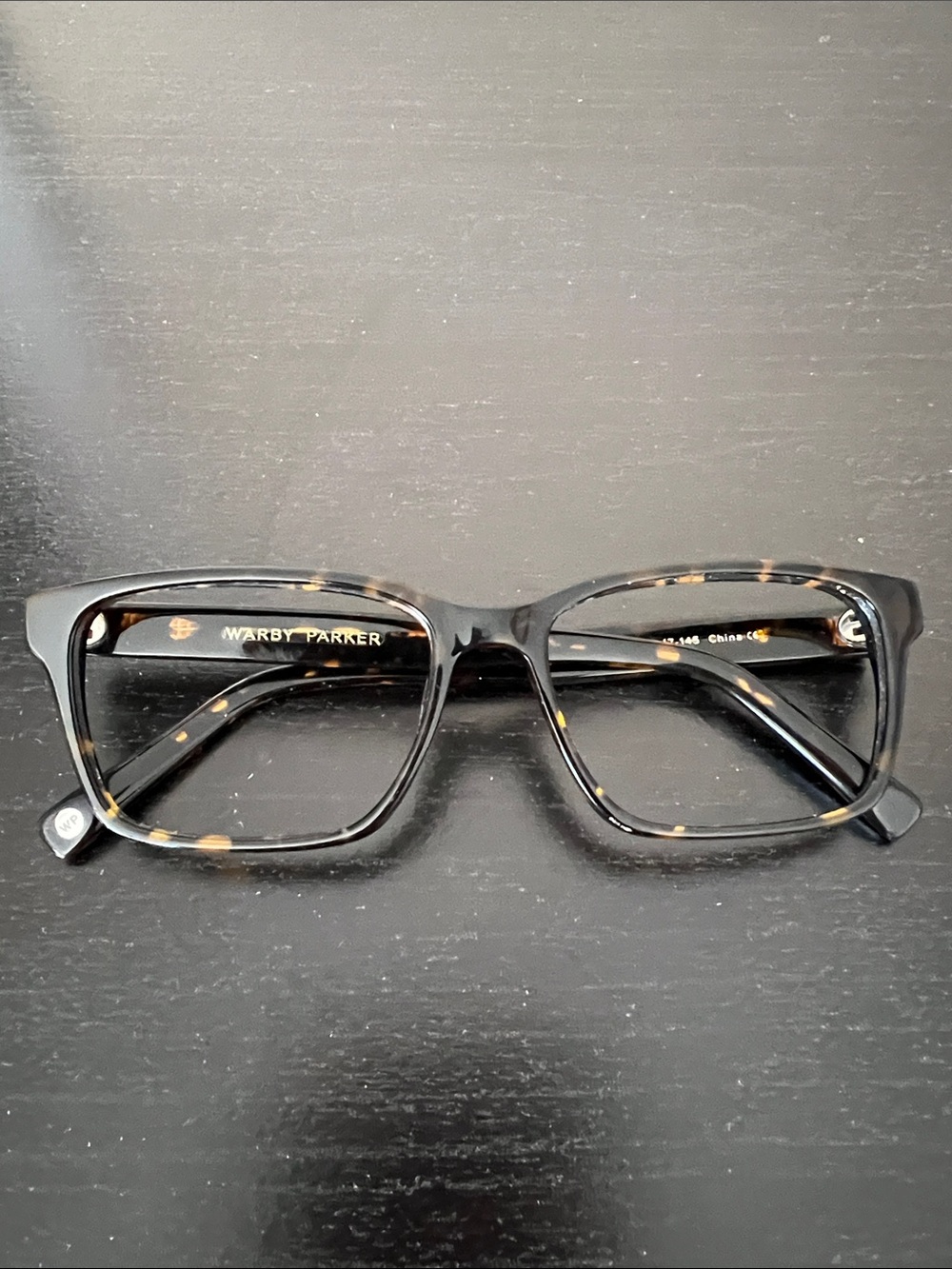 Warby Parker Black Tortoiseshell Rectangular Eyeglasses